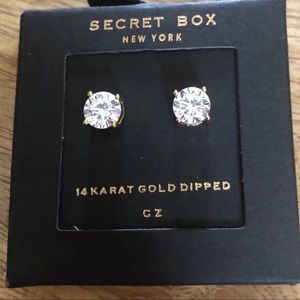 Pretty Girl Swag Jewelry Jewelry - 14K Gold Dipped CZ Sparkle Plus Stud Earrings Pretty Girl Swag Jewelry Jewelry - 14K Gold Dipped CZ Sparkle Plus Stud Earrings